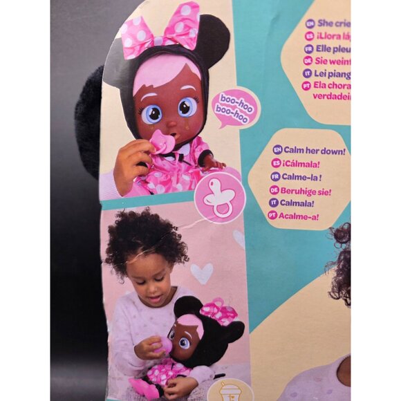 Disney Minnie Mouse Cry Babies Interactive Doll Pink Polka Dot Outfit - Picture 8 of 10